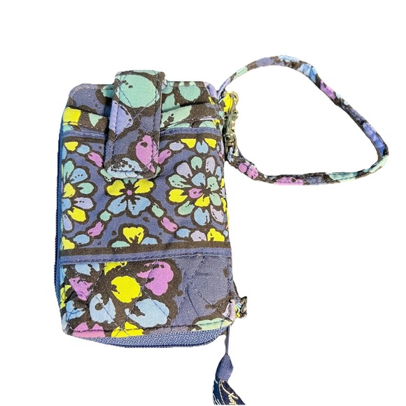 Vera Bradley Wristlet Wallet Navy Indigo Pop‎ - Picture 2 of 3